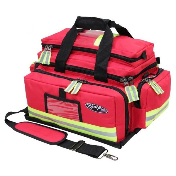 Kemp Usa Large Professional Trauma Bag, Red 10-104-RED